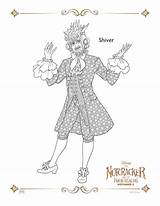 Coloring Nutcracker Realms Four Shiver Pages Sheets Disney Activity Printable Print Woods Book sketch template