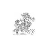 Poodle Frilly Coloring Toy Adult Cute Stamp Digital Zoom Click sketch template