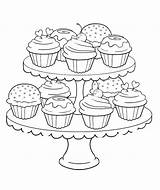 Cupcake Letscolorit sketch template