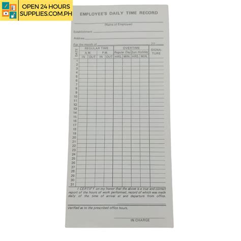daily time record form template sample templates samp vrogueco
