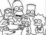 Simpsons Coloring Deal Pages Wecoloringpage Couch sketch template