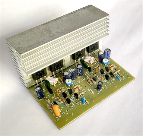 watt mosfet mono amplifier board irfp  powertronics  rs