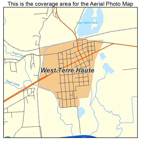 Aerial Photography Map Of West Terre Haute In Indiana
