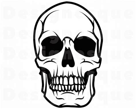 skull totenkopf skull clipart svg schneiden dateien fuer etsy