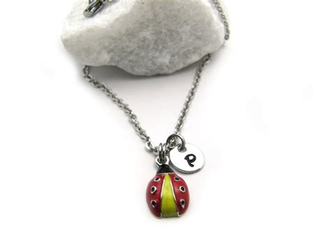 ladybug necklace ladybug pendant ladybug jewelry ladybug etsy
