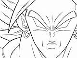 Broly Lssj Drawing Lineart Coloring Pages Deviantart Getdrawings sketch template
