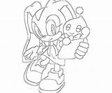 Cream Coloring Rabbit Pages Sonic Generations Surfing Cartoon Library Clipart sketch template