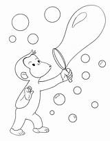 George Coloring Pages Curious Getdrawings Birthday sketch template