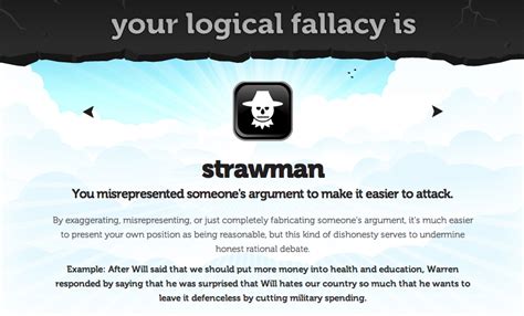 eville times logical fallacy  straw man