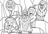 Daniel Lions Coloring Pages Bible Story Dare Holy Verses sketch template