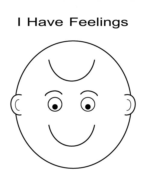 emotions  feelings coloring pages   print