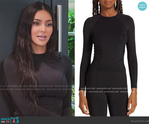 wornontv kims black mesh top on the kardashians kim kardashian