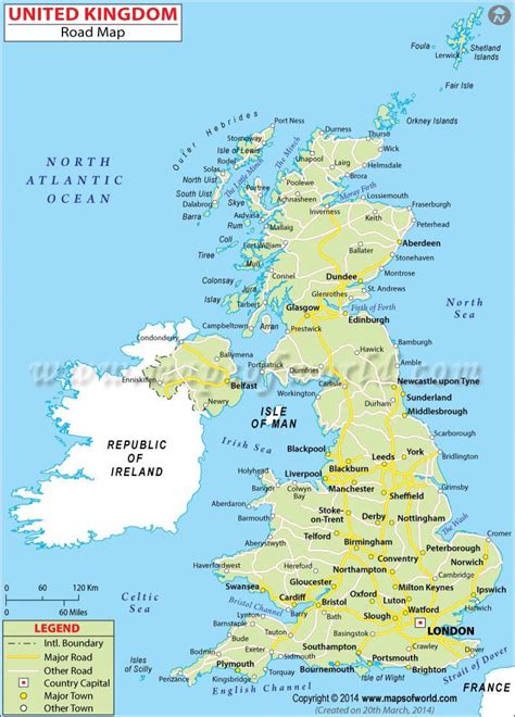 great britain map detailed map  great britain northern europe europe