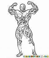 Coloring Pages Builder Body Coleman Ronnie Bodybuilder Getcolorings Getdrawings sketch template