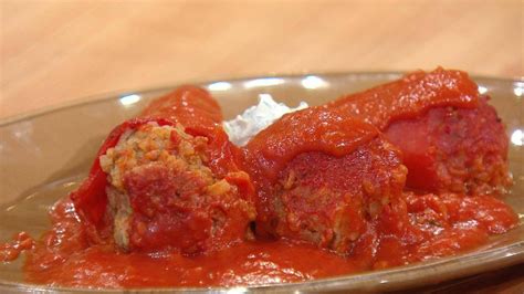 hungarian stuffed peppers and meatballs rachael ray show
