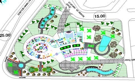 top view  resort layout plan