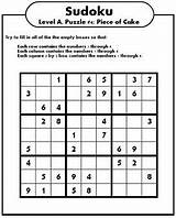 Sudoku Printable Puzzles Easy Sheets Very Puzzle Kids Print Suduko Number Beginners Level Printables Large Brain Crossword Games Site Entry sketch template