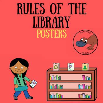 rules   library posters  coloring sheets  platypus place