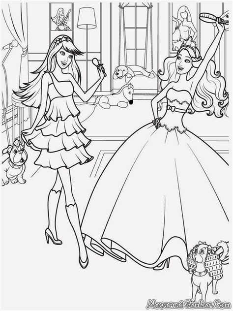 barbie dancing coloring pages