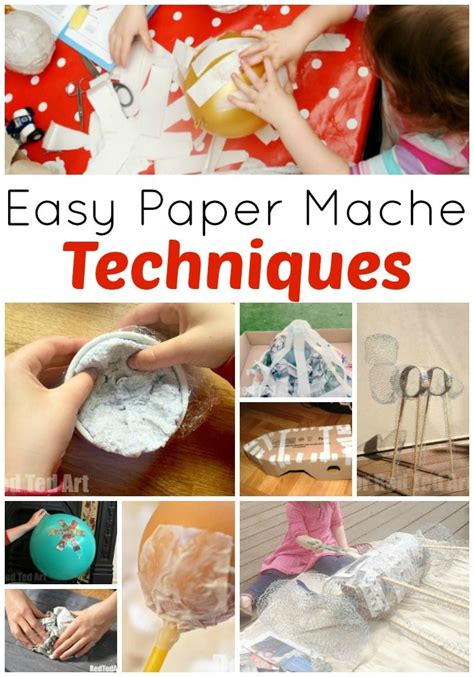 paper mache techniques red ted art kids crafts