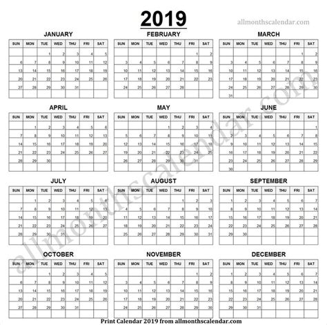 print year calendar  page calendar printables  templates riset