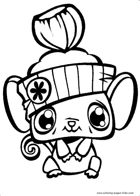 littlest pet shop color page coloring pages  kids cartoon