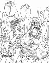 Fairy Coloring Pages Fairies Printable Barbie Wonder sketch template