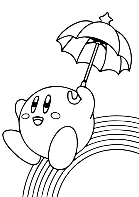 cute smiling kawaii rainbow coloring pages print color craft