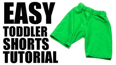 easy toddler shorts tutorial  pattern youtube