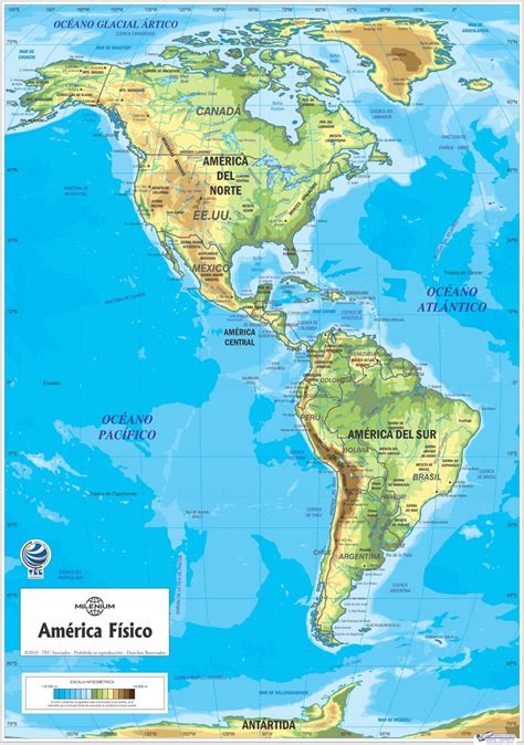 mapa fisico de america images