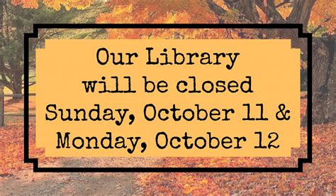 elwood public library closed  columbus day