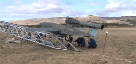 impressive video shows  flying bomb rc model performing  classic fighters omaka airshow