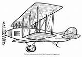 Early Coloring Pages Aircraft Aviation sketch template