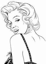 Monroe Marilyn Coloring Pages Printable Color Drawing Dibujo Book Un Adult Print Google Vasallo Kids Girls Marylin Visit Sheets Artwork sketch template