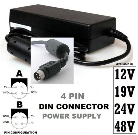 pin din connector power adapter  printer tv monitor cash  pos sys chargers hunt