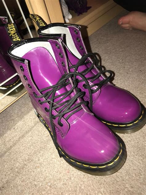 martens purple size  ladies worn   staincross south yorkshire gumtree