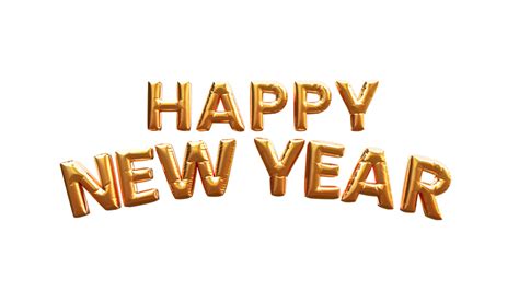 happy  year golden  text  png