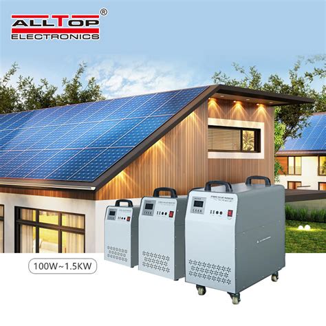 high quality  house  portable  grid micro inverter solar panel solar power system alltop