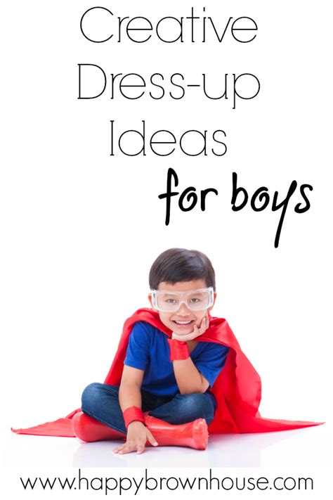 creative dress  ideas  boys happy brown house