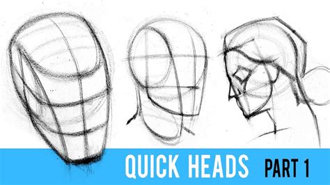 quickly draw heads   loomis method part  youtube