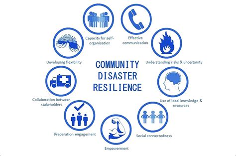 factors important for community disaster resilience as identified by