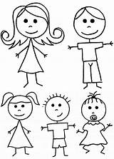 Stick Coloring Pages People Printable Figure Getcolorings Color sketch template