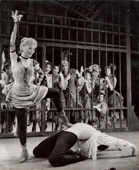 gwen verdon and cast in the stage production redhead nypl digital