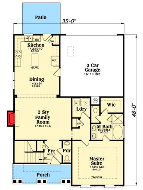 bed home plan   floor master suite gb architectural designs house plans