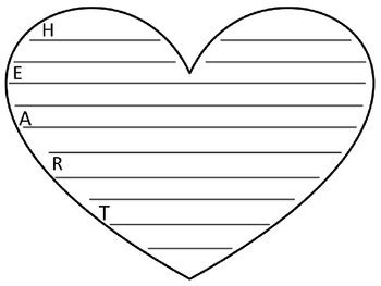 heart writing template   krissy smith tpt