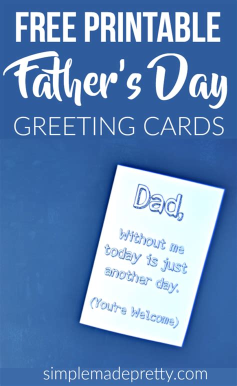 printable fathers day greeting cards coloring craft  kids