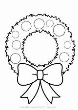 Christmas Coloring Pages Reef Preschool Kids Printables Wreath Wreaths Printable Drawing Colouring Easy Advent Crafts Activities Clipartmag Tree Xmas Sheets sketch template