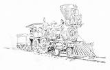 Locomotive Steam Sketch Pencil 1860s Daily Circa Sketches Graphite Paintingvalley sketch template