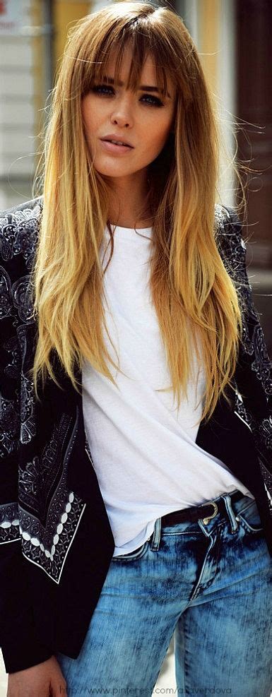 Ombre Hair With Bangs  Long Hair Styles Long Hair With