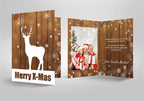 moderne weihnachtskarte mit foto weihnachtsgrusskarte selbst erstellen professionell